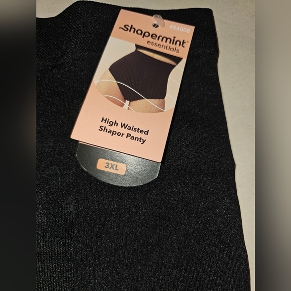 NWT Shapermint Essentials High-Waisted Shaper Panty 3XL Black - Picture 2 of 4